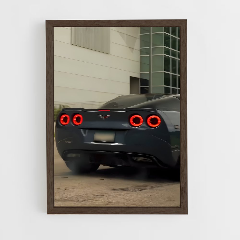 Poster Corvette Vitesse bête – affiche Chevrolet (vue 5)